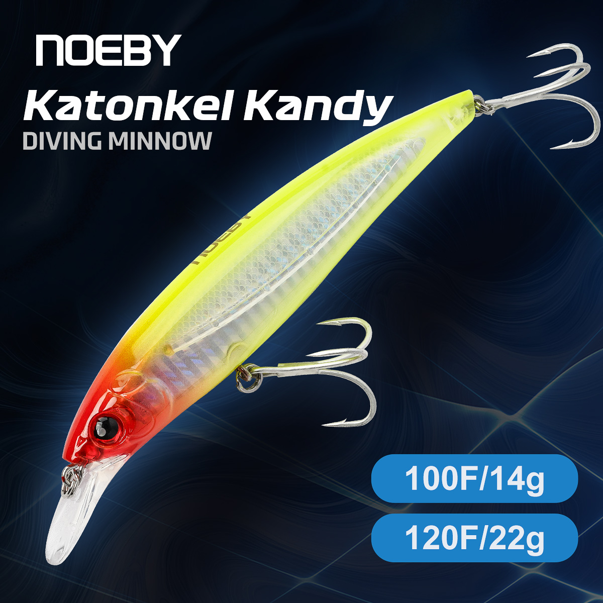 Fishing Lure Jerkbait - NOEBY ミノー釣り用ルアー 100mm 14g 120mm 22g