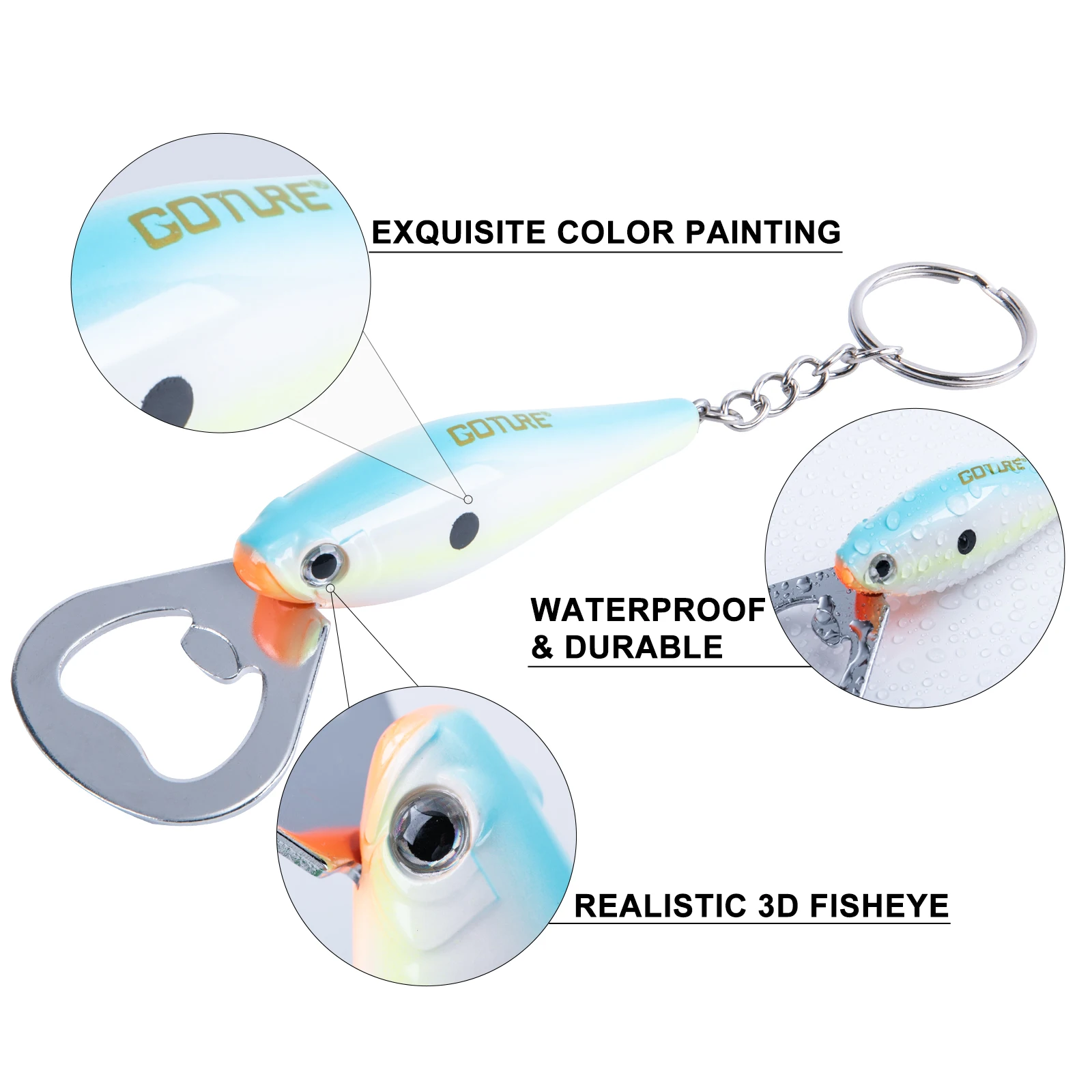 Goture 1 個釣りルアーボトルオープナー炭素鋼魚パター - Fishing Lure Making Kit のレビューと価格