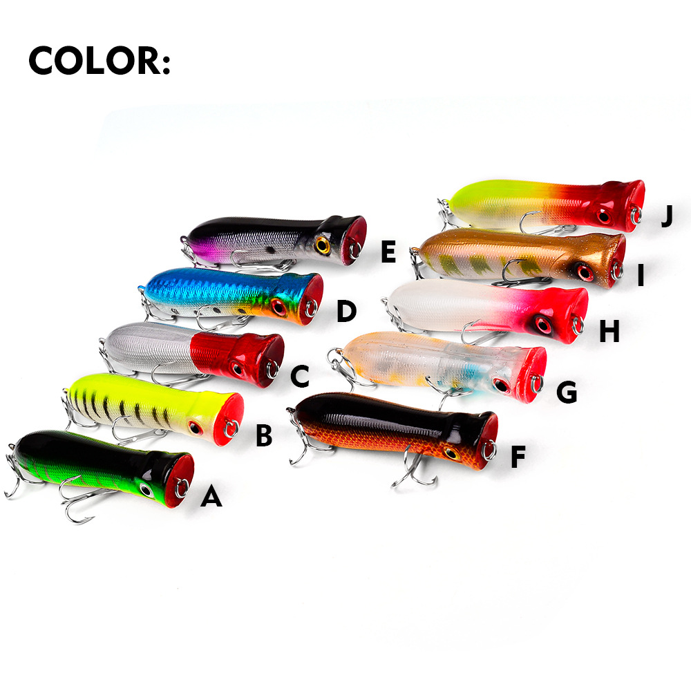強力なフックを備えたプレミアムロングキャスティングポッパー, - Fishing Lure Popper のレビューと価格