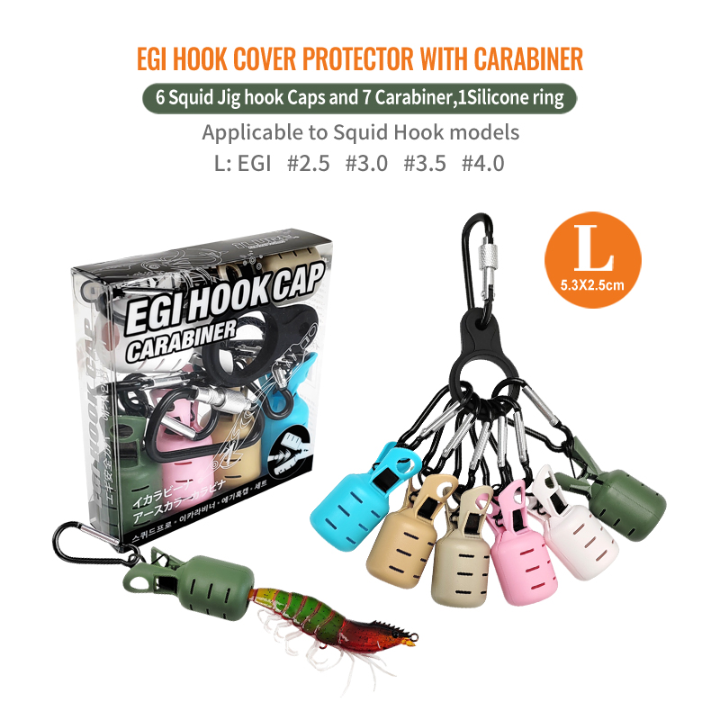 新型イカ釣り餌保護カバー6個の網足タコフックカバーイカ傘餌キ - Fishing Lure Making Kit のレビューと価格