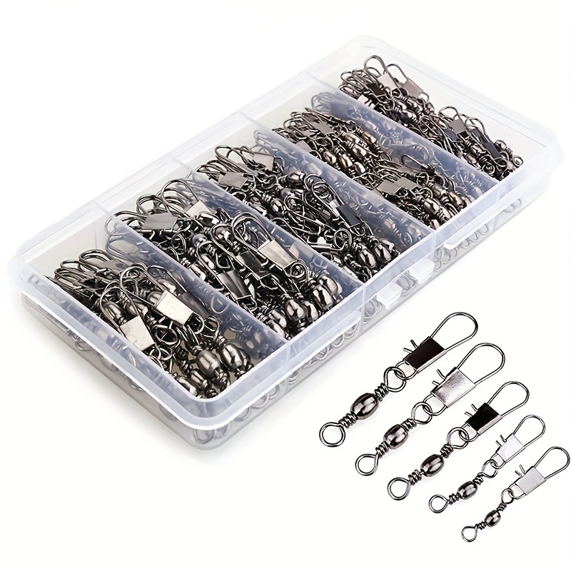50/200個入りバレルスナップスイベル釣りアクセサリー、ボ - Fishing Lure Making Kit のレビューと価格