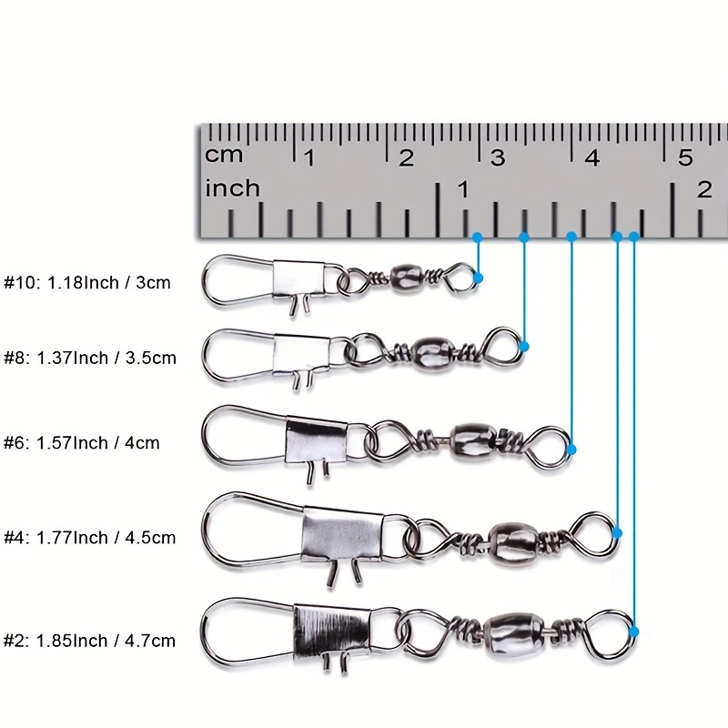 50/200個入りバレルスナップスイベル釣りアクセサリー、ボ - Fishing Lure Making Kit のレビューと価格